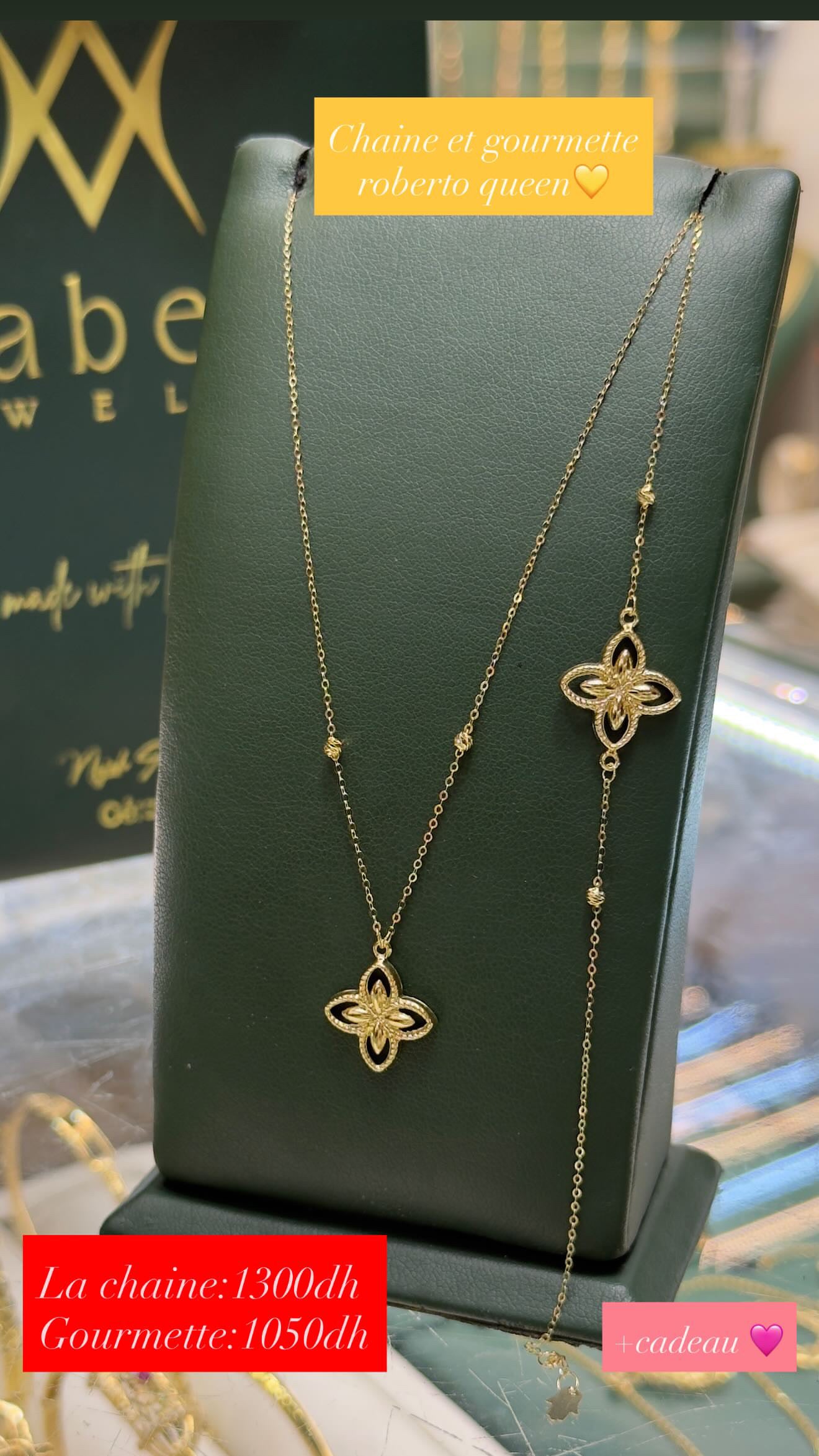 Ensemble Roberto Queen en Or 18k