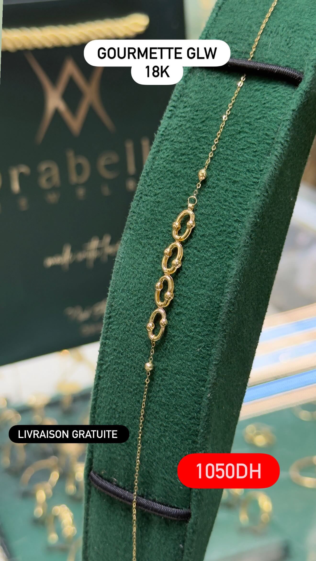 Gourmette en Or 18k GLW