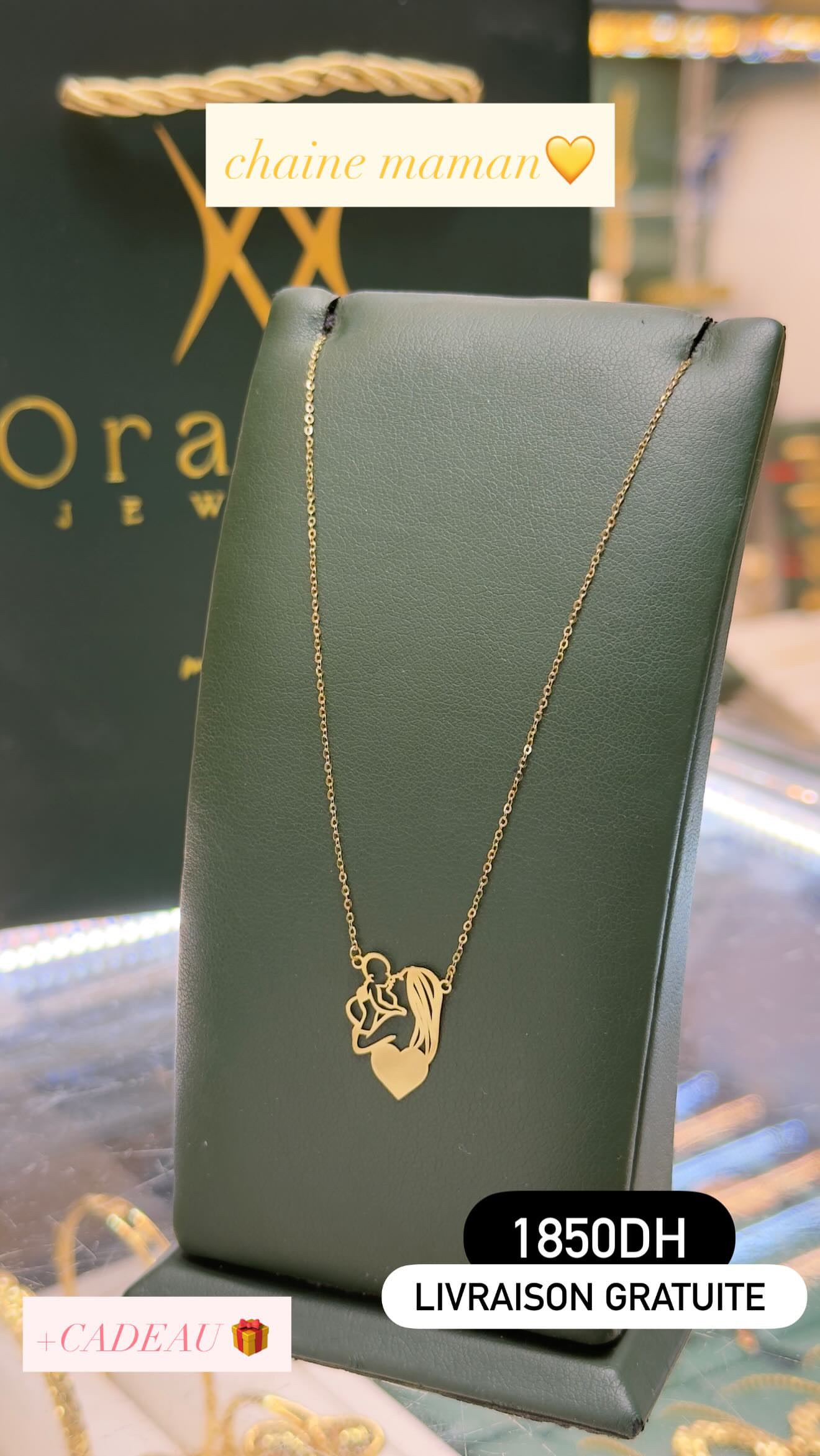 Collier en Or 18k - Chaine Maman