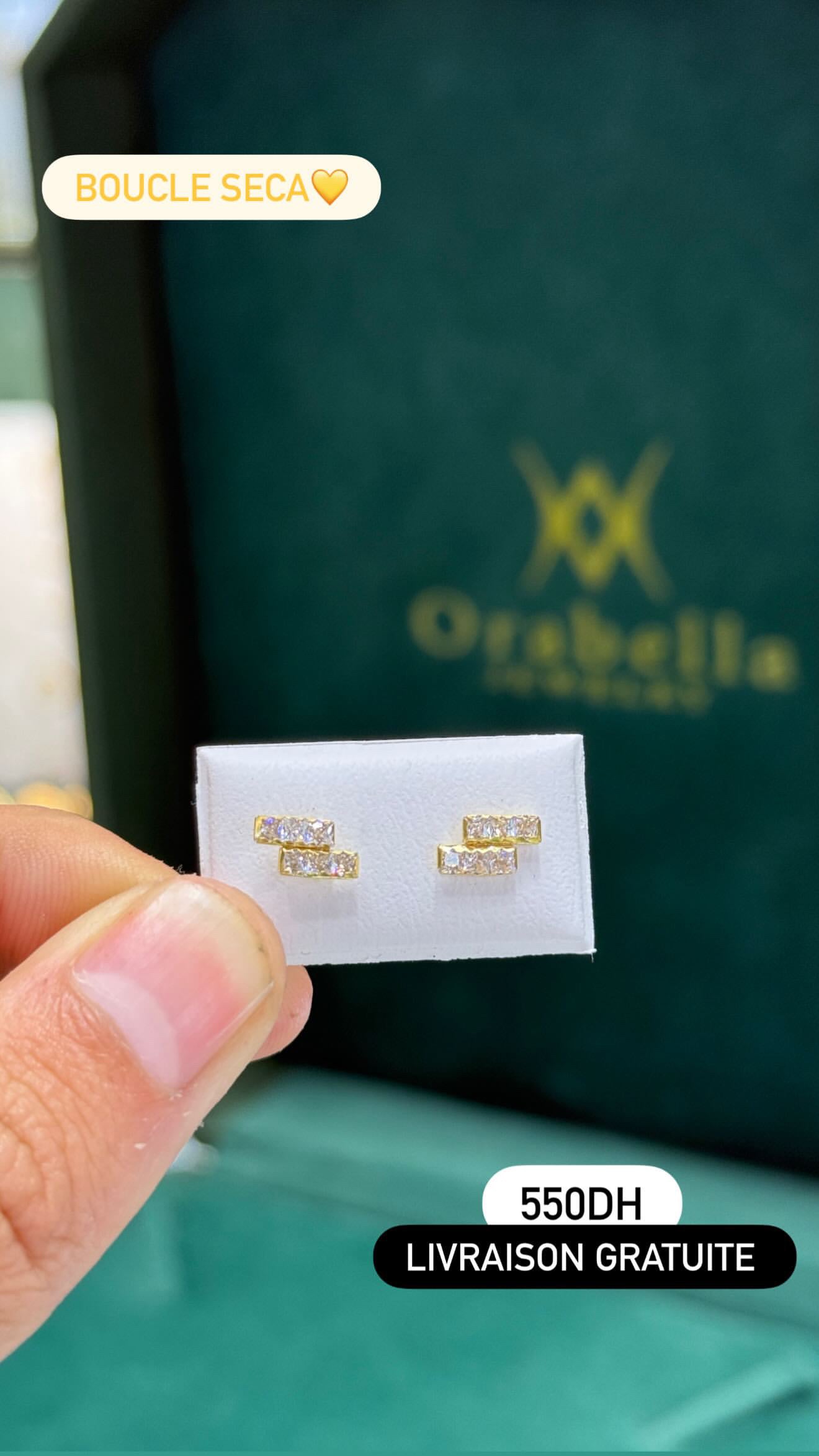 Boucles D'oreilles SEA en Or 18k