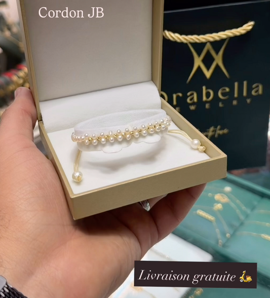 Cordon JB - Or 18k et Johar authentique