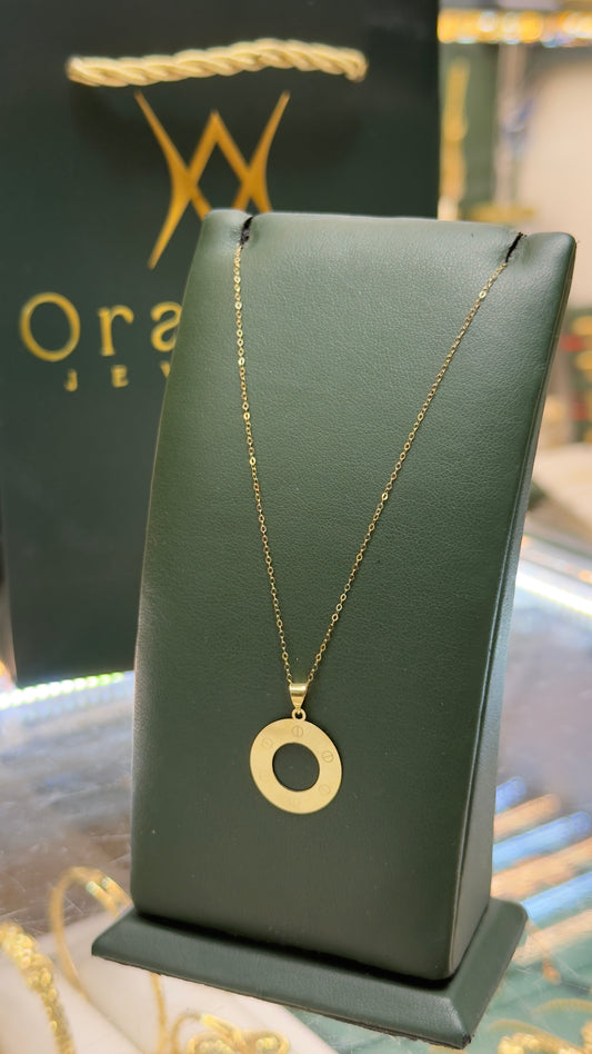 Collier style cart en Or 18k