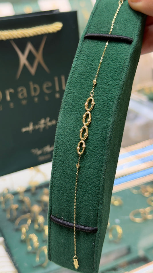 Gourmette GLWY en Or 18k